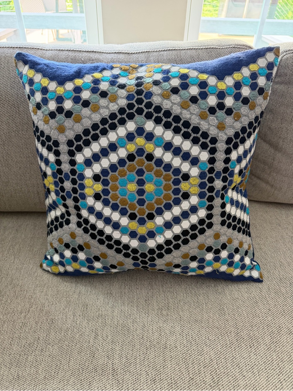 West Elm Navy Blue Pillow Covers
